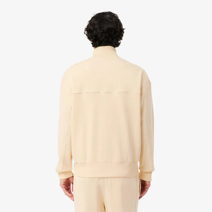 Lacoste Trim accent zipped sweatshirt