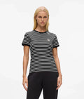 Karl Lagerfeld Women's Ikon striped rib T-shirt