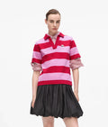 Karl Lagerfeld Women's Ikon stripe polo shirt