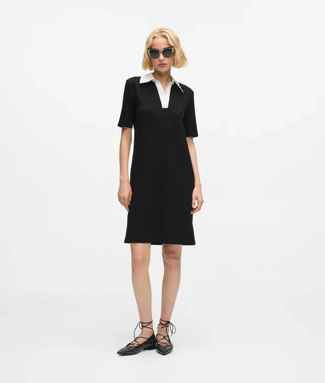 Karl Lagerfeld Women's Signature collar polo dress