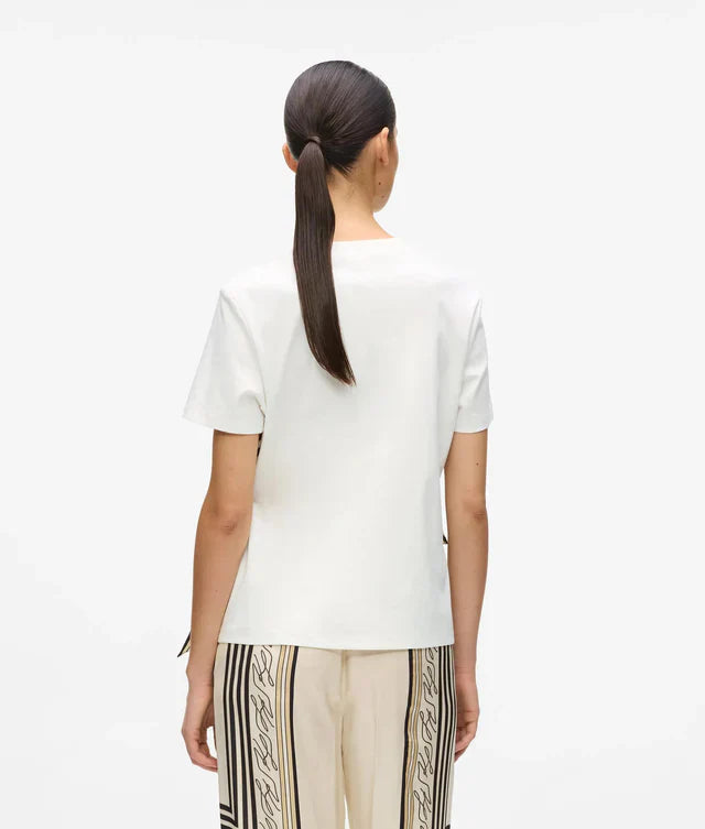 Karl Lagerfeld Women's Scarf print T-shirt