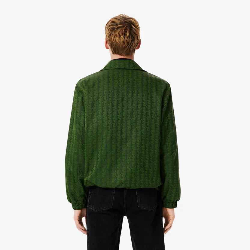Lacoste Reversible bi material monogram jacket