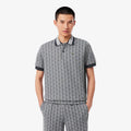 Lacoste Classic fit monogram jacquard polo shirt
