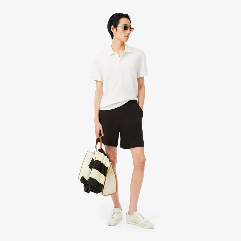 Lacoste Classic fit ribbed knit polo shirt