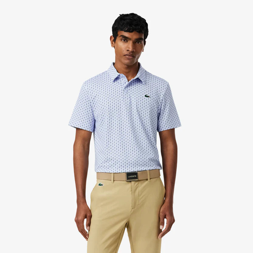 Lacoste Regular fit printed golf polo shirt