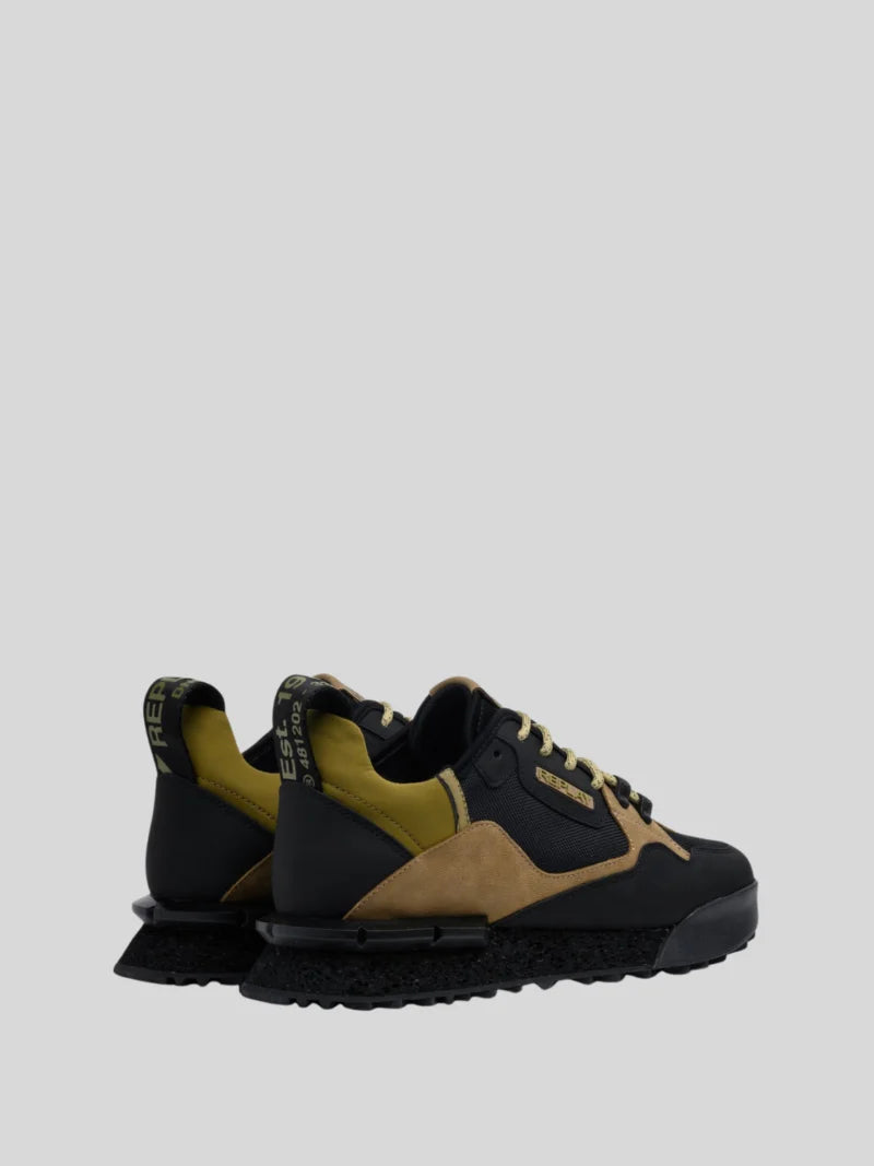 Replay Men's Field speed 25 SA black khaki sneakers