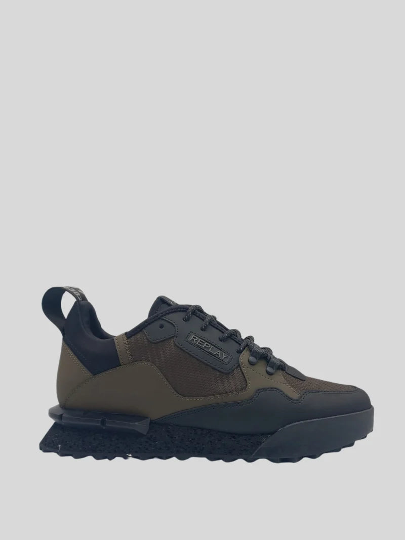 Replay Men's Field Speed Carbon 25 mil green black sneakers