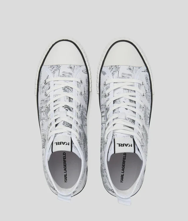 Karl Lagerfeld Women's KL x Jorge Parra high-top sneakers