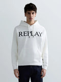 REPLAY MEN'S HOODIE WITH LETTERING