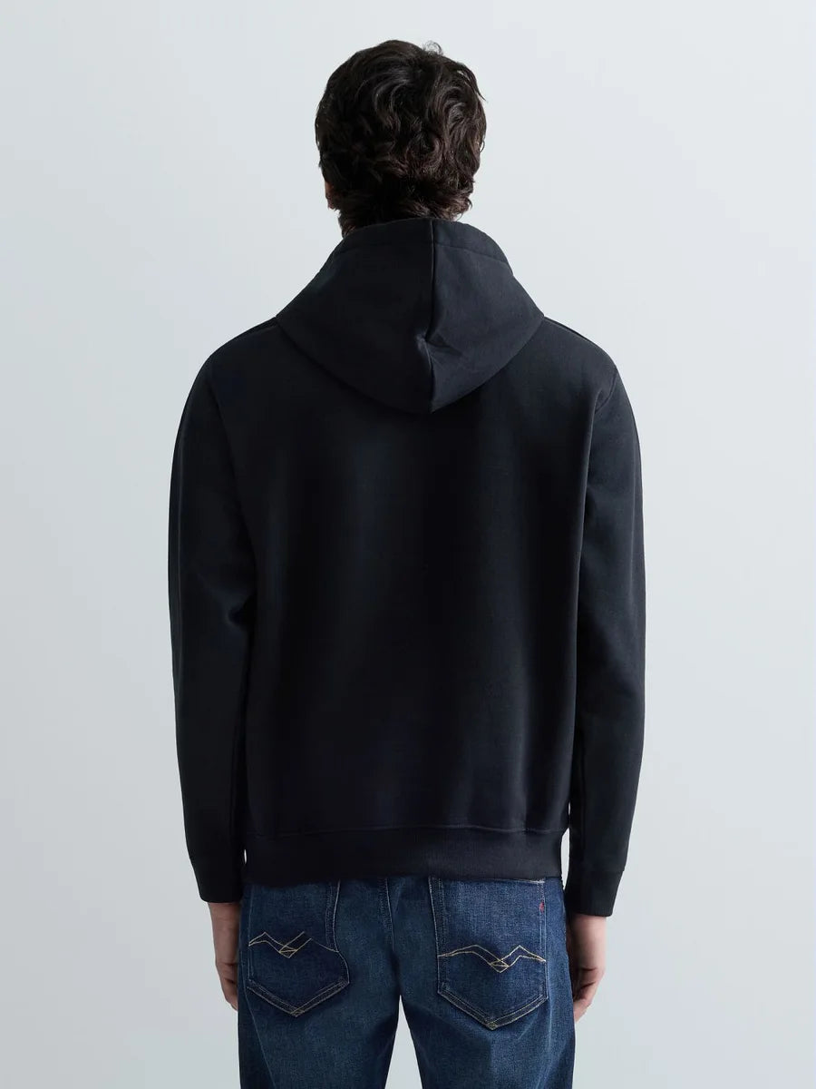 REPLAY MEN'S HOODIE WITH LETTERING
