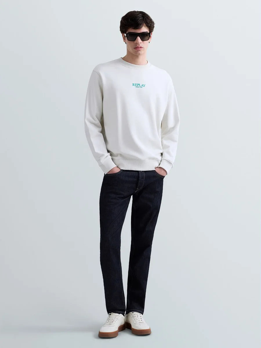 REPLAY MEN'S 1981 TERRY COTTON SWEATSHIRT