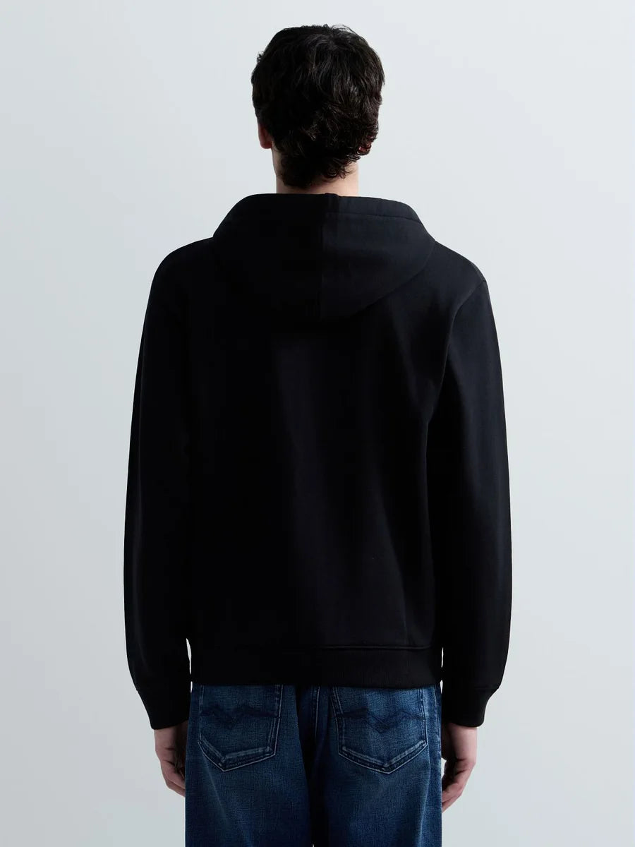 REPLAY MEN'S TERRY COTTON ZIP-UP HOODIE