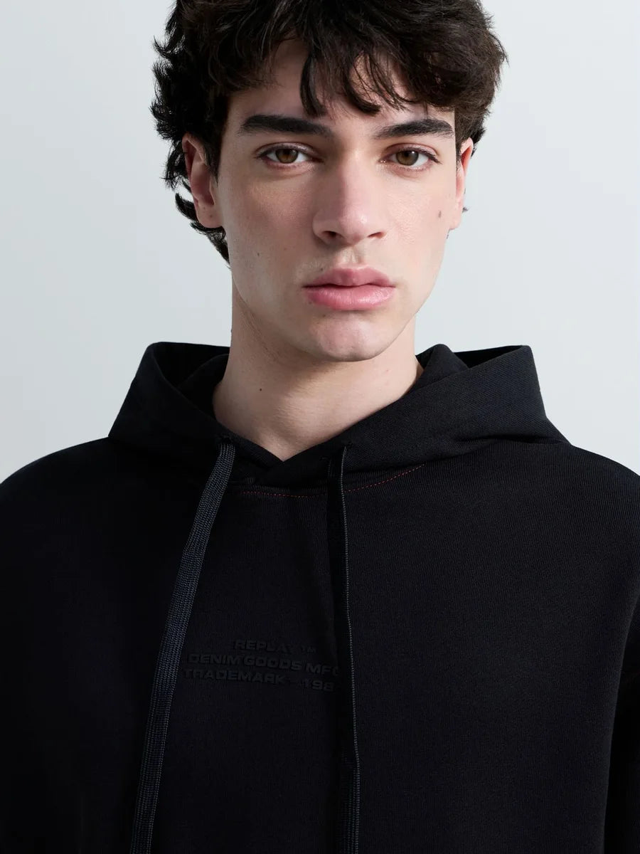 REPLAY MEN'S TERRY COTTON HOODIE