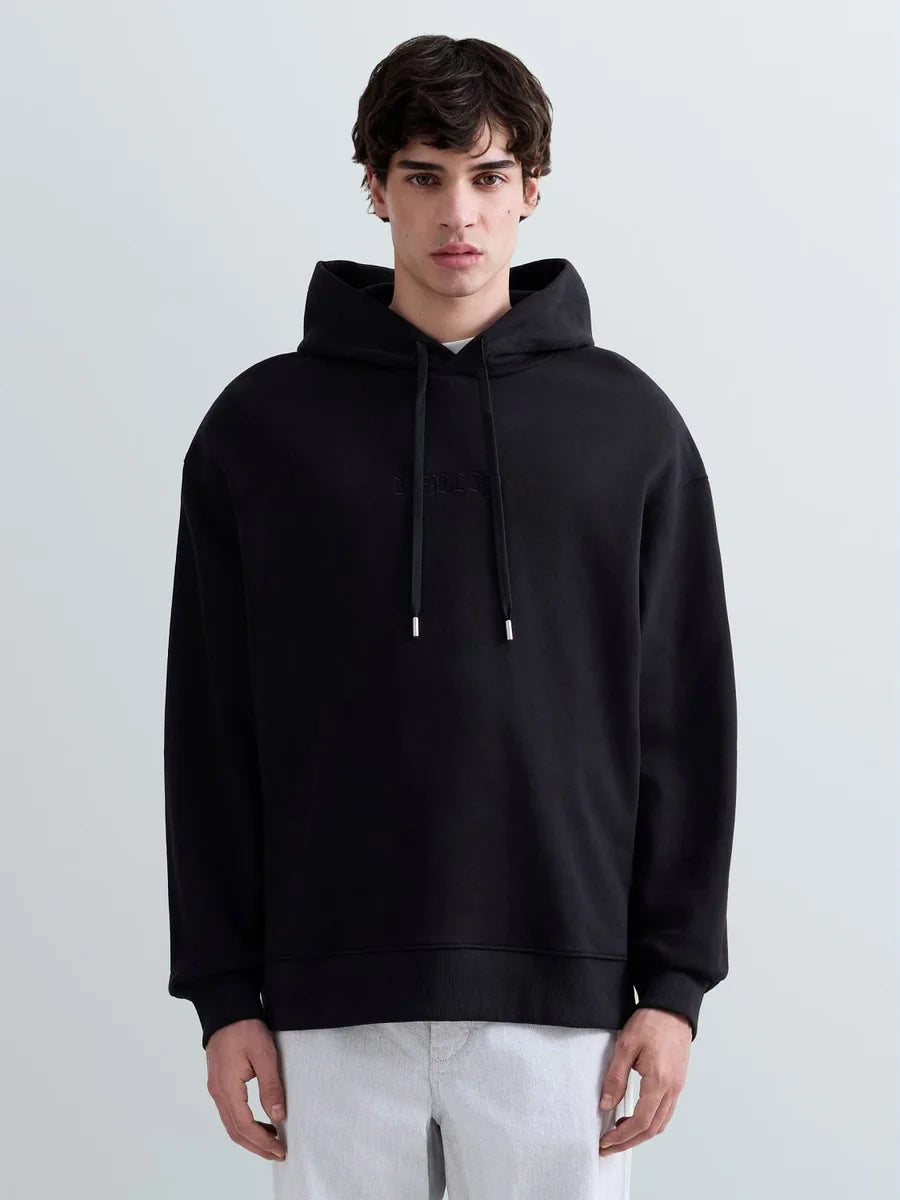 REPLAY MEN'S COTTON HOODY WITH LOGO
