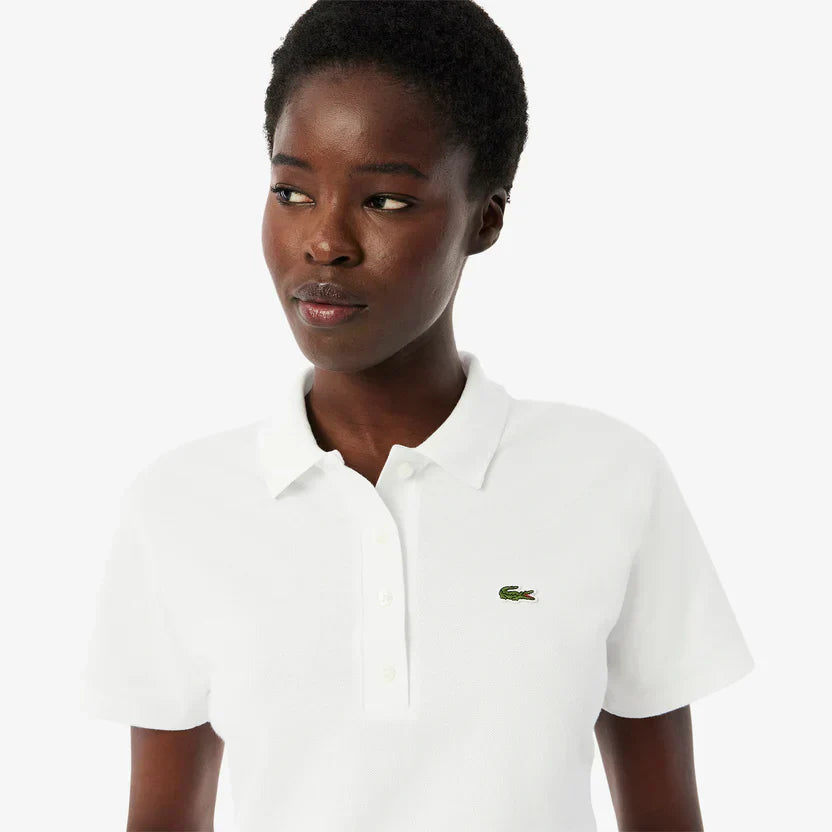 Lacoste Women's Slim fit adjustable piqué polo shirt