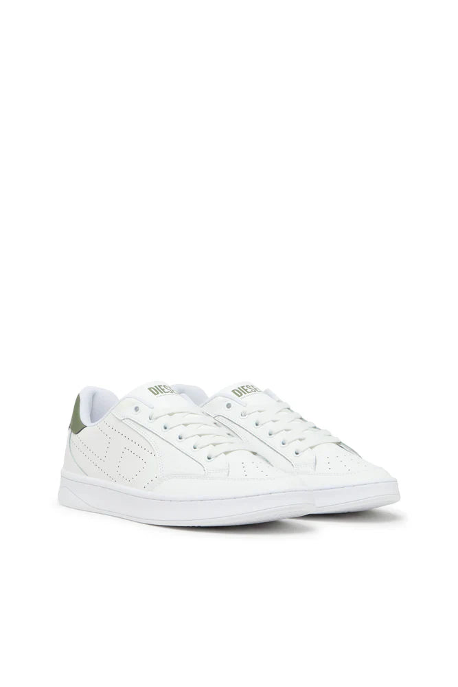 Diesel Men's S-Dakota-Leather sneakers with perforated logo