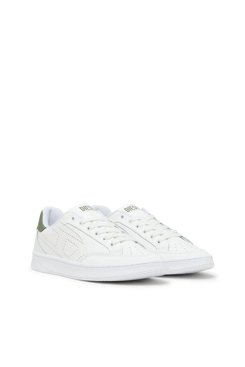 Diesel Men's S-Dakota-Leather sneakers with perforated logo