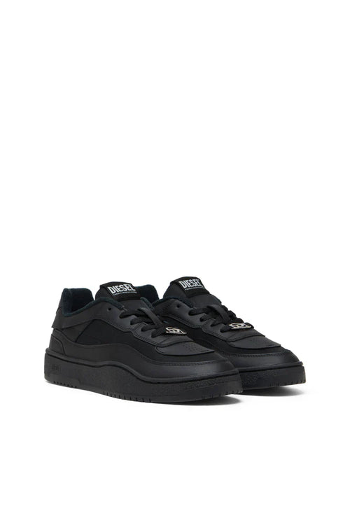 Diesel Men's S-Oval Skate-Fabric-panelled leather sneakers