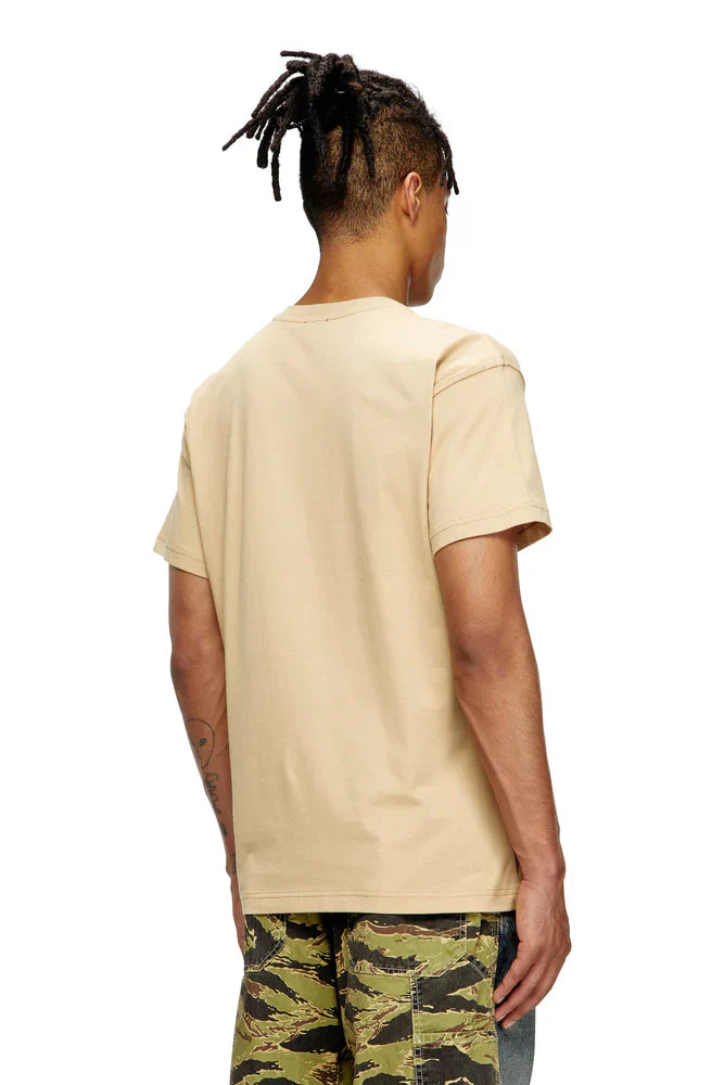Diesel T-shirt with flocked Diesel Denim Division logo