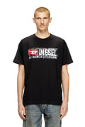 Diesel T-shirt with flocked Diesel Denim Division logo