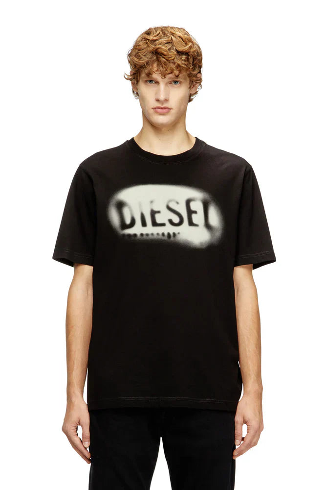 Diesel Light cotton T-shirt with faded logo