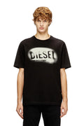 Diesel Light cotton T-shirt with faded logo