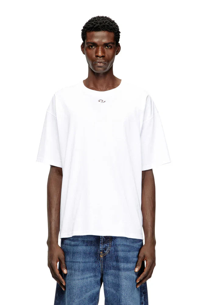Diesel Relaxed cotton T-shirt with Oval D embroidery