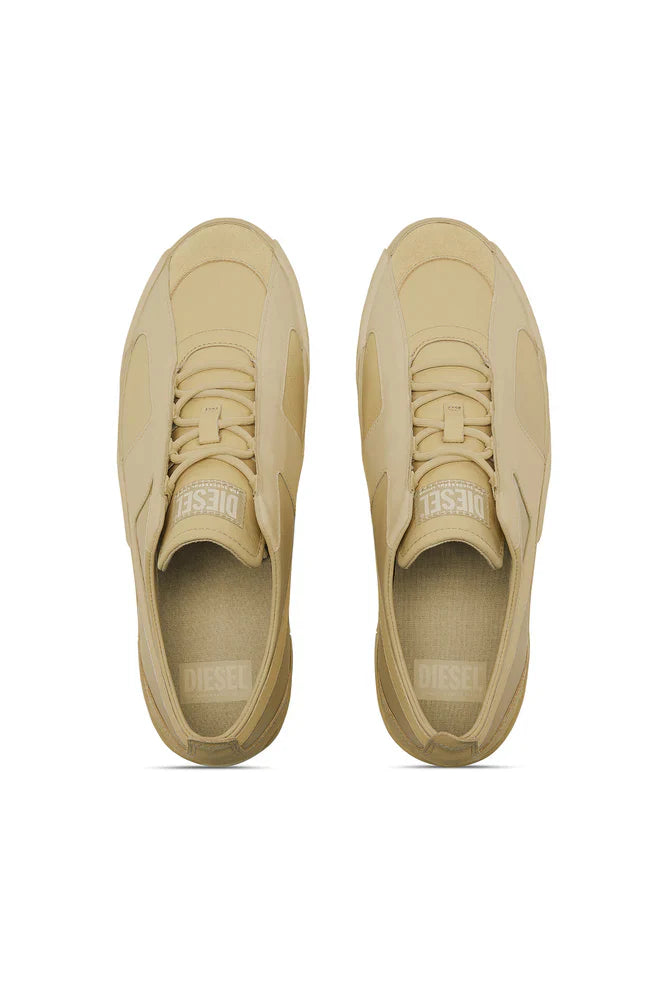 Diesel Men's S-Slante-D-Sneakers in suede and leather with D logo