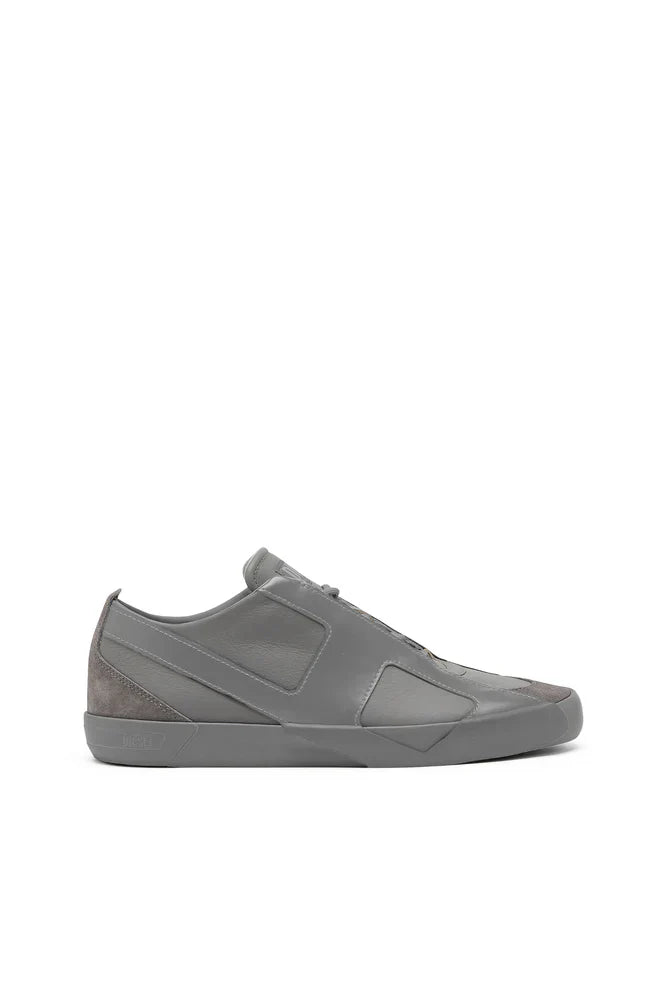 Diesel Men's S-Slante-D-Sneakers in suede and leather with D logo