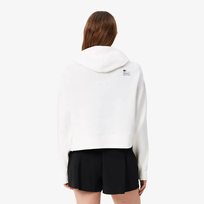 Lacoste Women's Short cut cotton hoodie