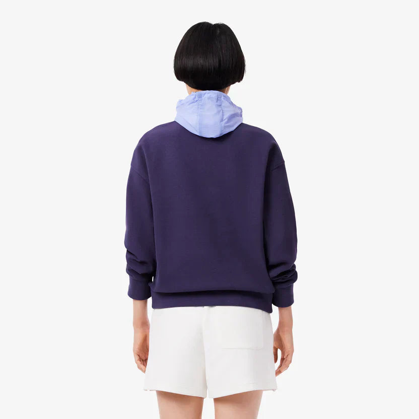 Lacoste Women's High neck zipped piqué sweatshirt