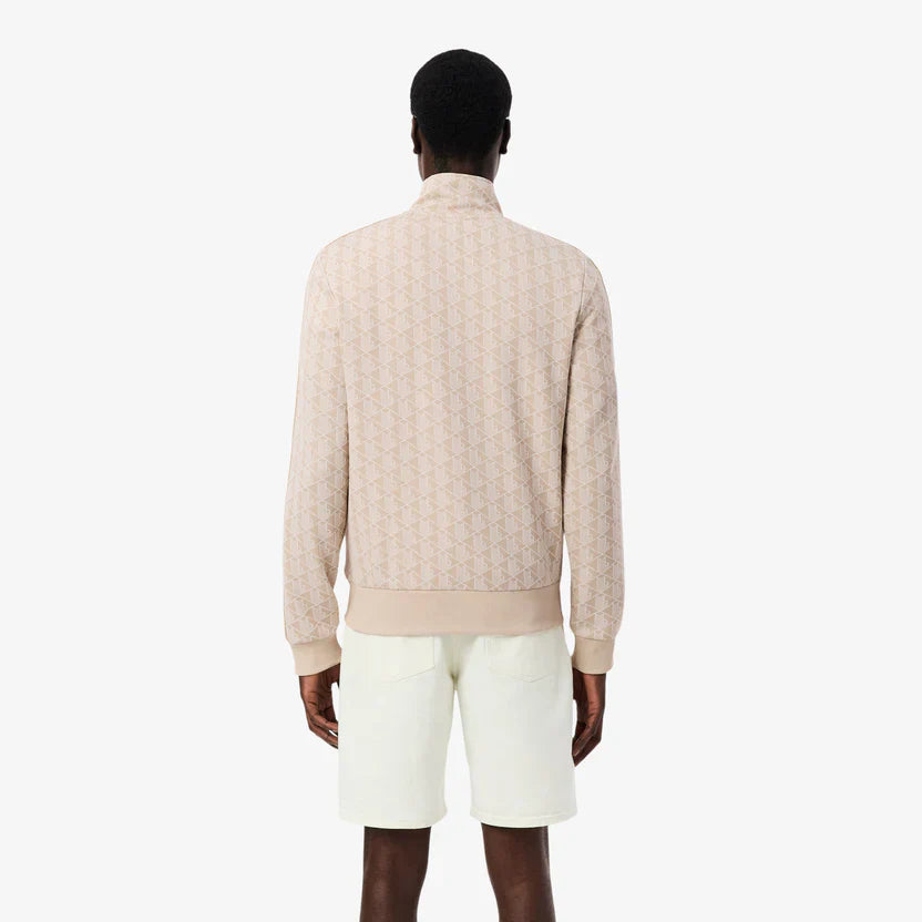 Lacoste Paris zip-up jacquard track jacket