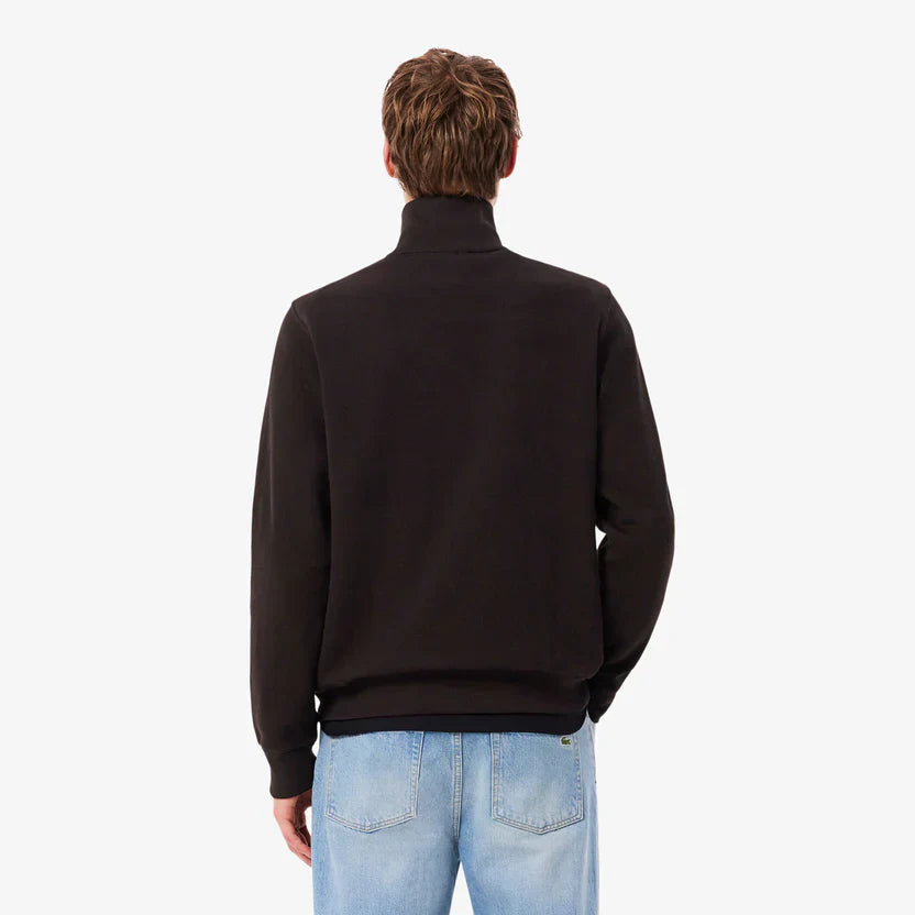 Lacoste Zip-up high neck interlock sweatshirt