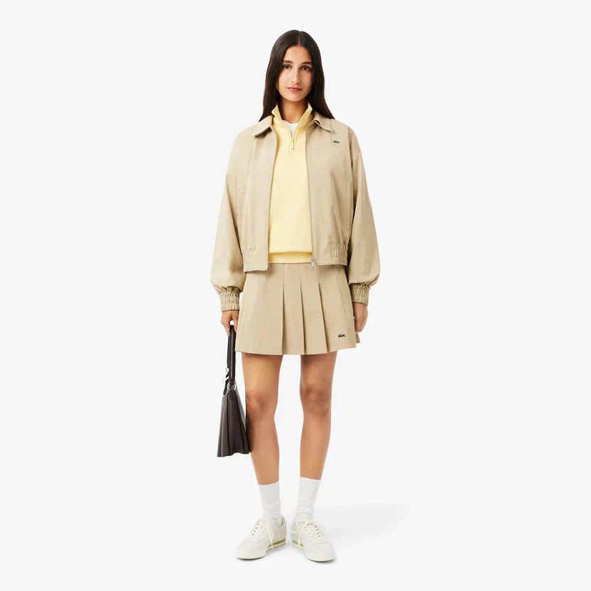 Lacoste High neck zip-up print sweatshirt