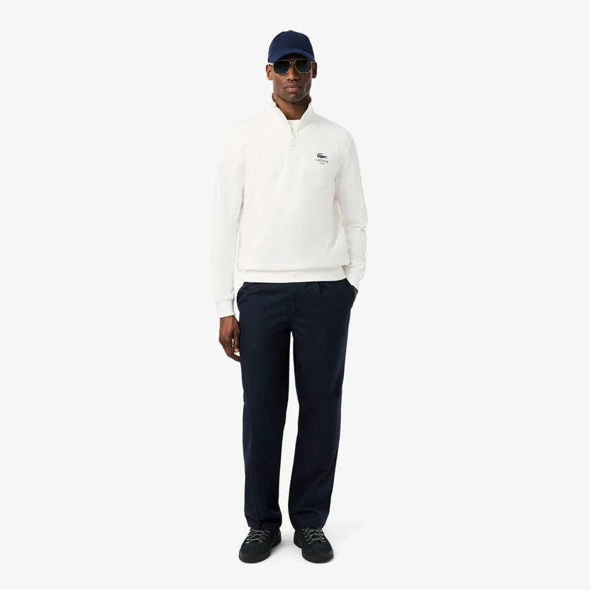 Lacoste High neck zip-up print sweatshirt